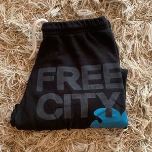 Black Free City Sweatpants